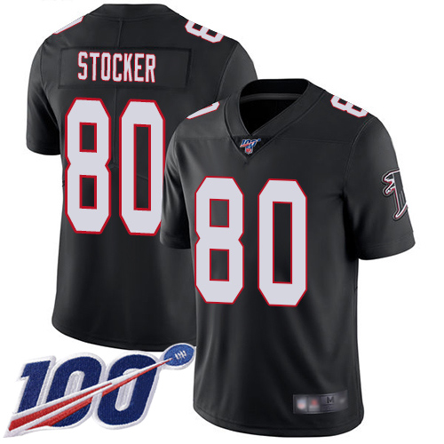 Atlanta Falcons Limited Black Men Luke Stocker Alternate Jersey NFL Football 80 100th Season Vapor Untouchable